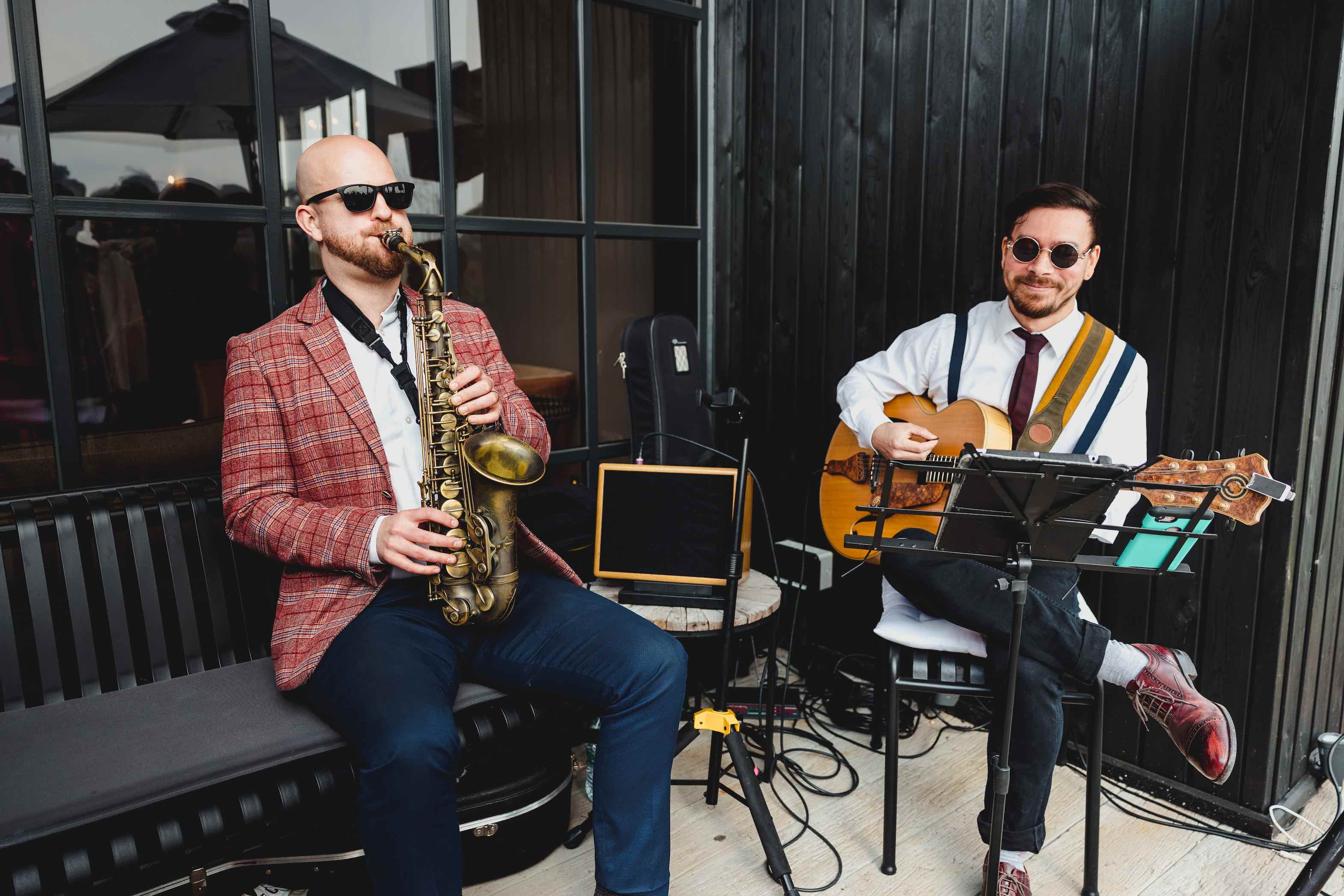 Georgie & Ben's wedding - jazz duo set sax and guitar