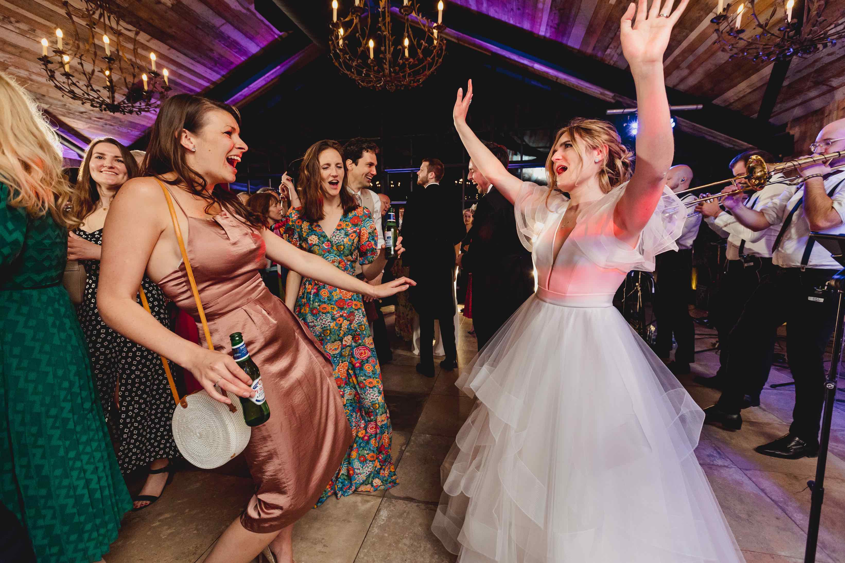 Georgie & Ben's wedding - bride and friends