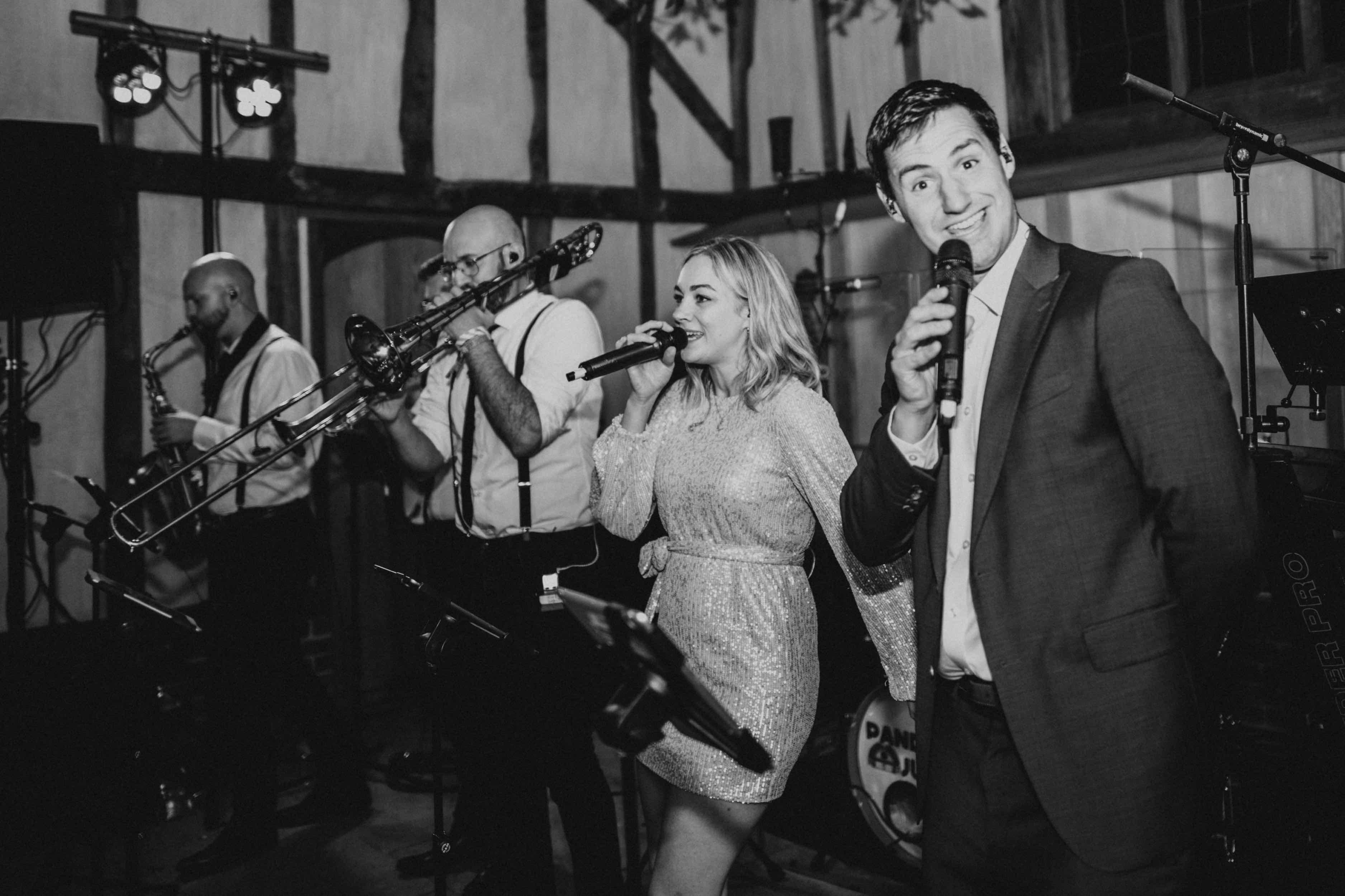 Lauren & Craig's wedding - band having fun