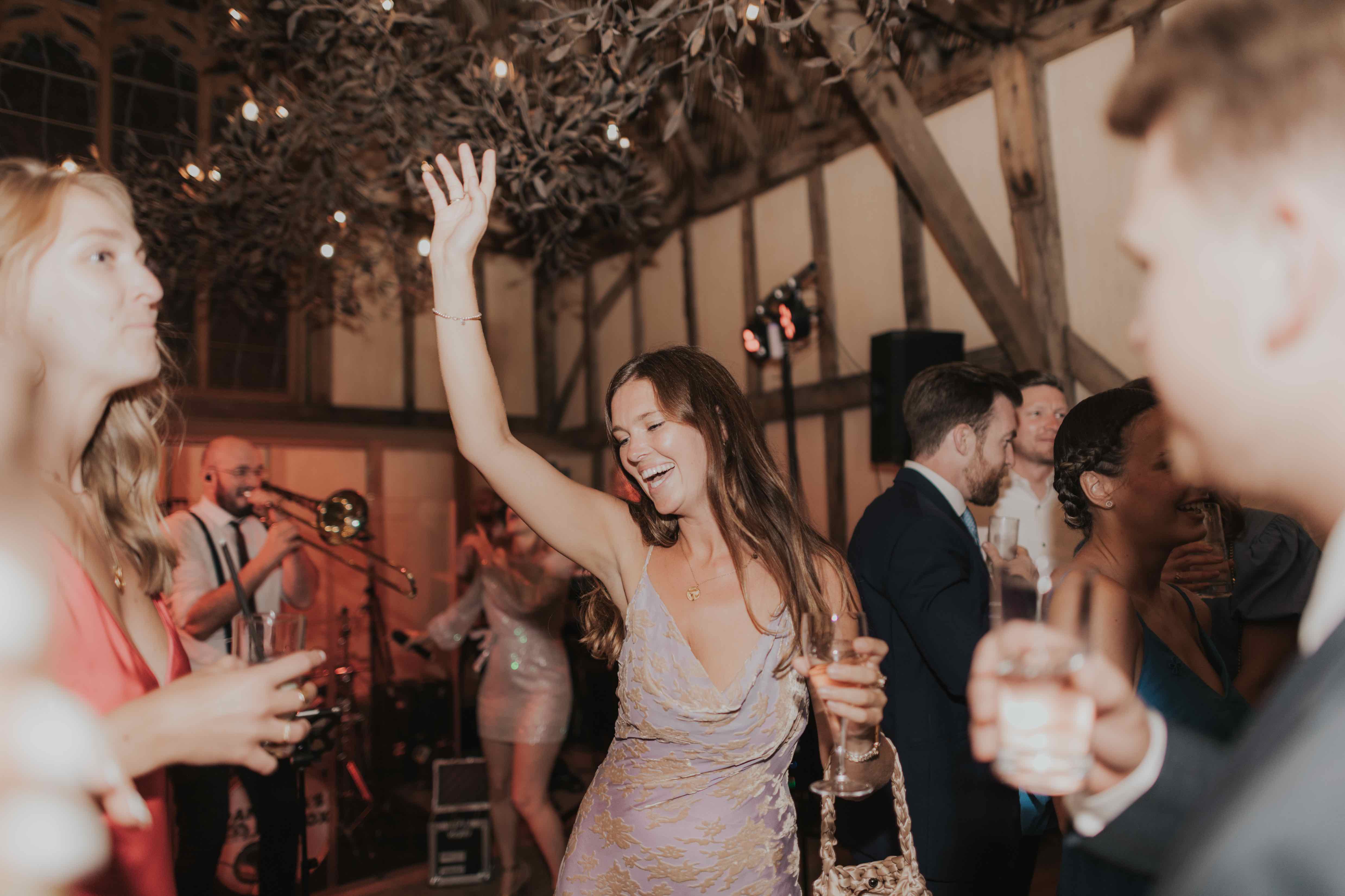 Laura & Craig's wedding - dancing crowd