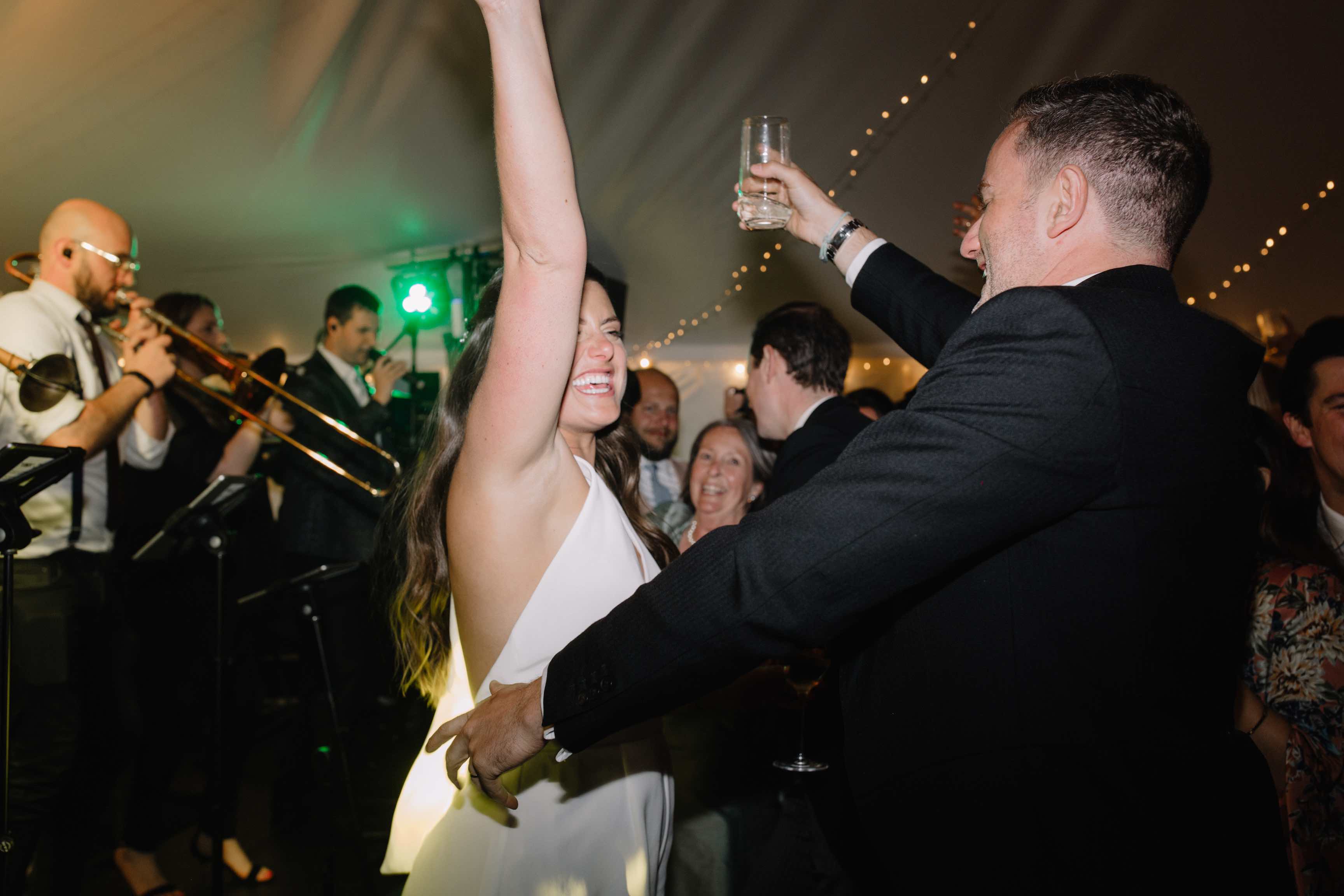 Rose & Alex's wedding - bride dancing